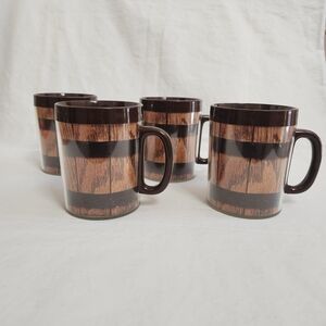 Dart Industries Thermo Serv Old Oaken Bucket Coffee Mugs
